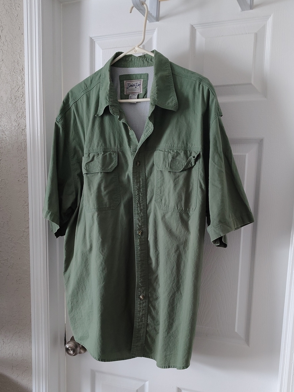 Bimini Bay Outfitters Button Down Short Sleeve Cotton Vented Shirt XXL